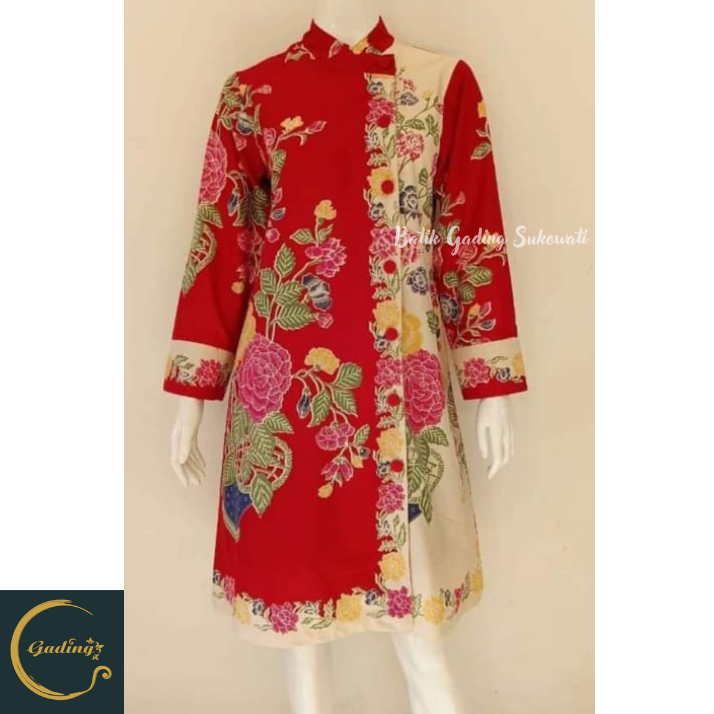 Batik Atasan Wanita Premium Model Tunik Busui Friendly Full Tricot