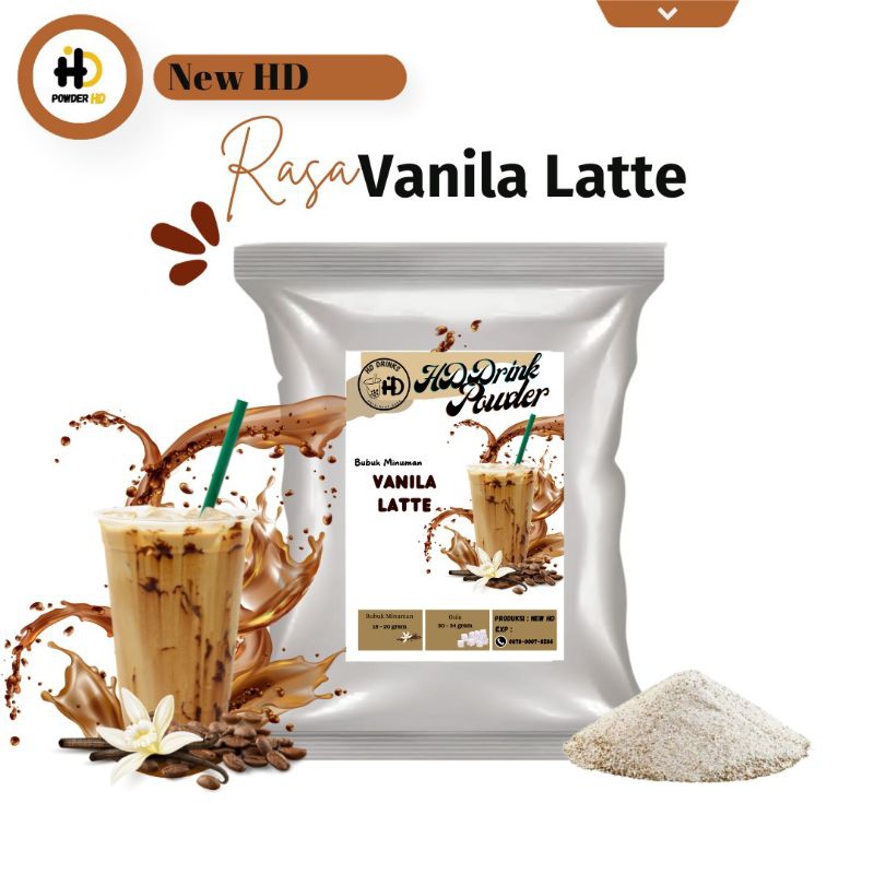 

Bubuk Minuman Rasa VANILA LATTE | Plain (tanpa gula)