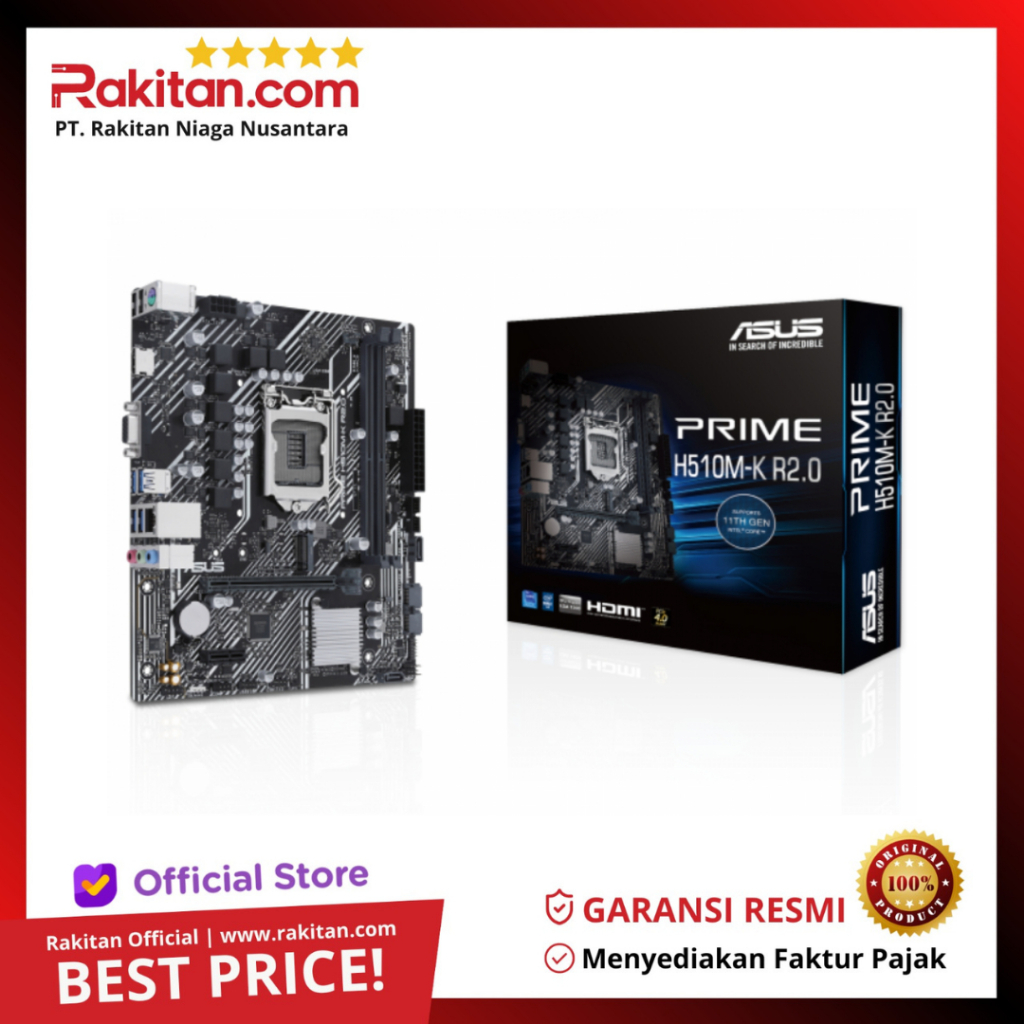Asus PRIME H510M-K Motherboard LGA1200 H510MK
