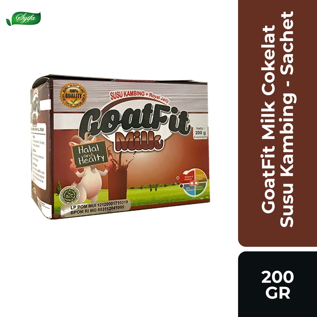 

Susu Kambing Etawa GOATFIT COKLAT SACHET ISI 10 Sachet/ GoatFiT MILK