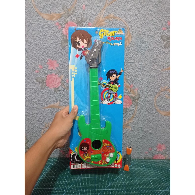 Mainan Anak Gitar Melodi Bahan Plastik Mainan Gitar Plastik OCT 279