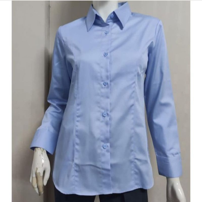 Kemeja Biru Muda Lengan Panjang Tatum