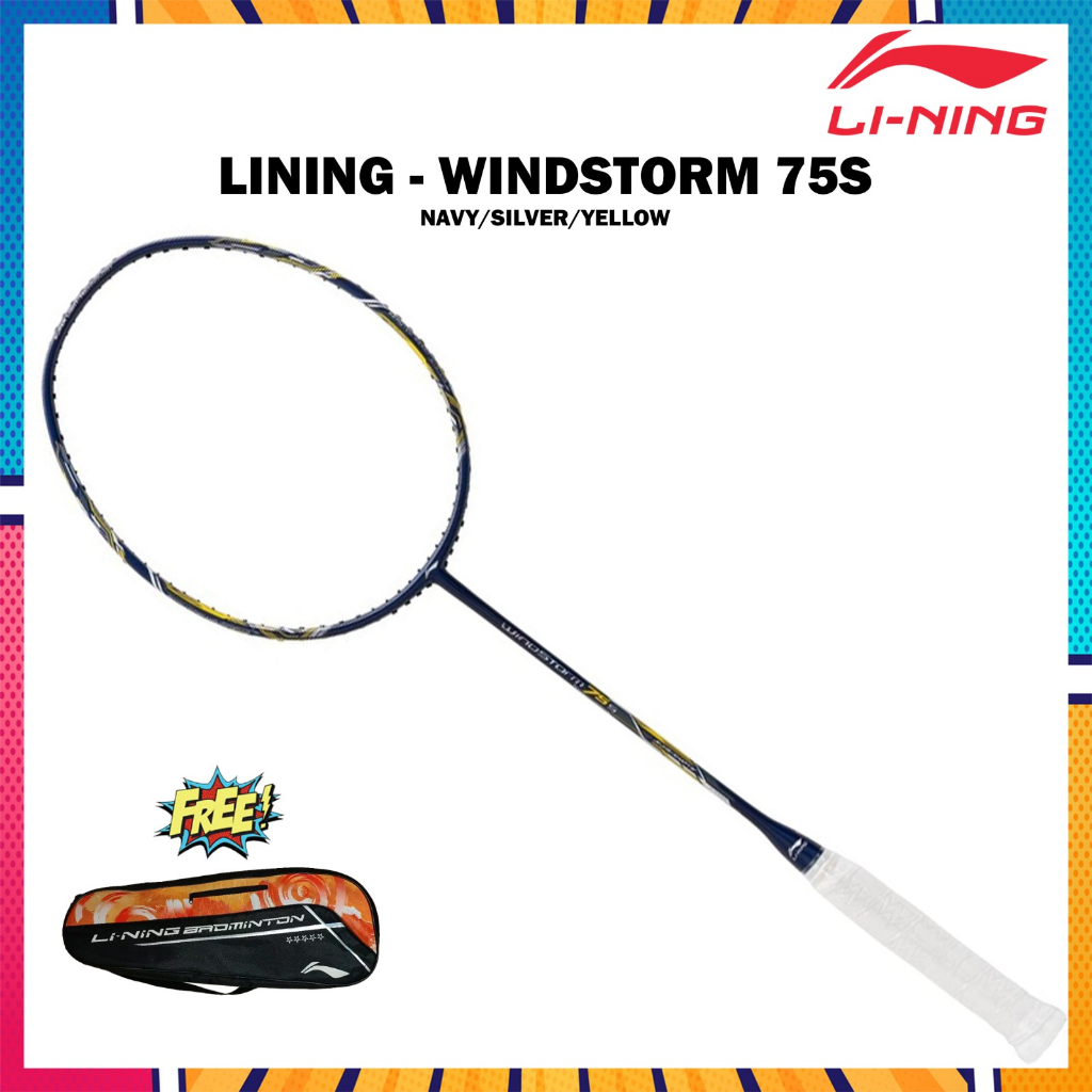 Raket Badminton Original Lining Windstorm WS 75S 75 S