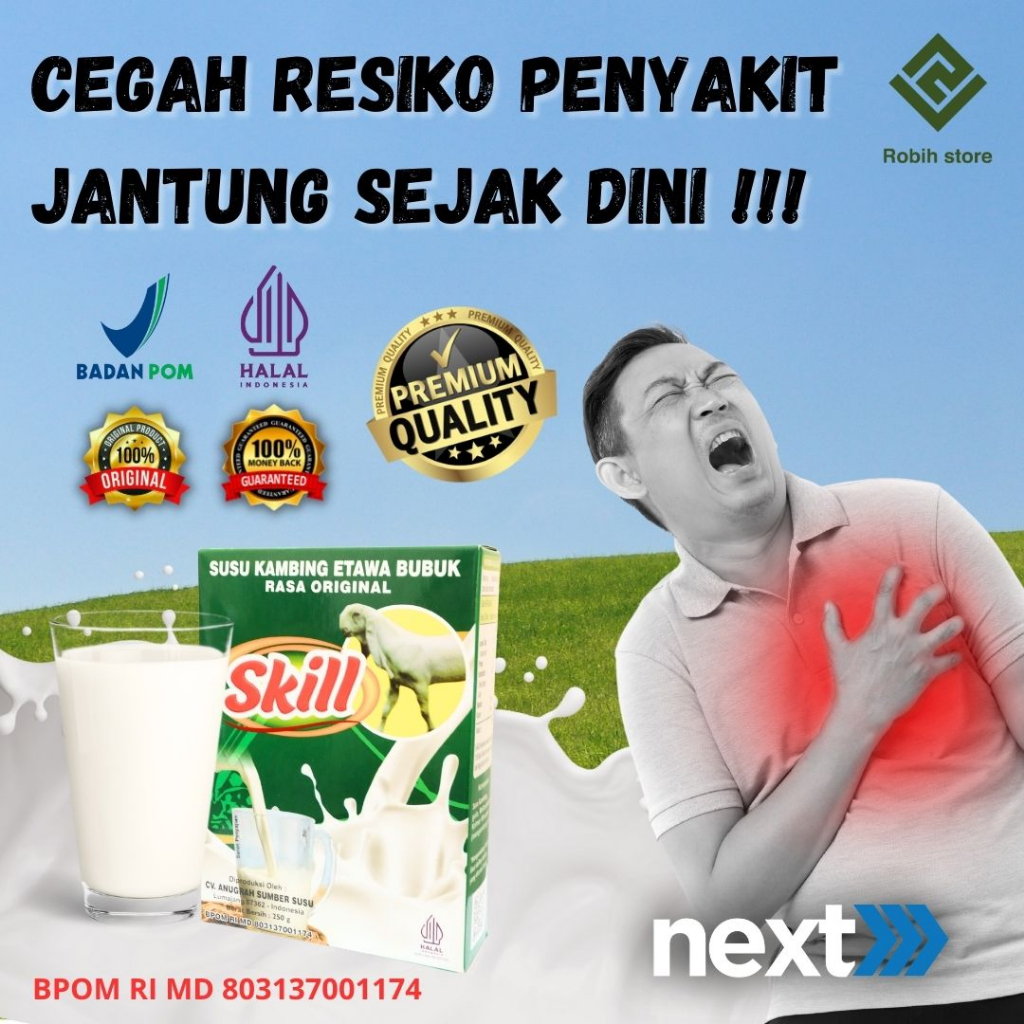 

Susu Kambing Etawa Skill Original Membantu Anda Mencegah Terkena Penyakit Jantung Untuk Anda Yang Memiliki Gejala Penyakit Jantung Izin BPOM Cocok Untuk Anda Yang Mempunyai Gejala Penyakita Jantung Bukan Etawalin