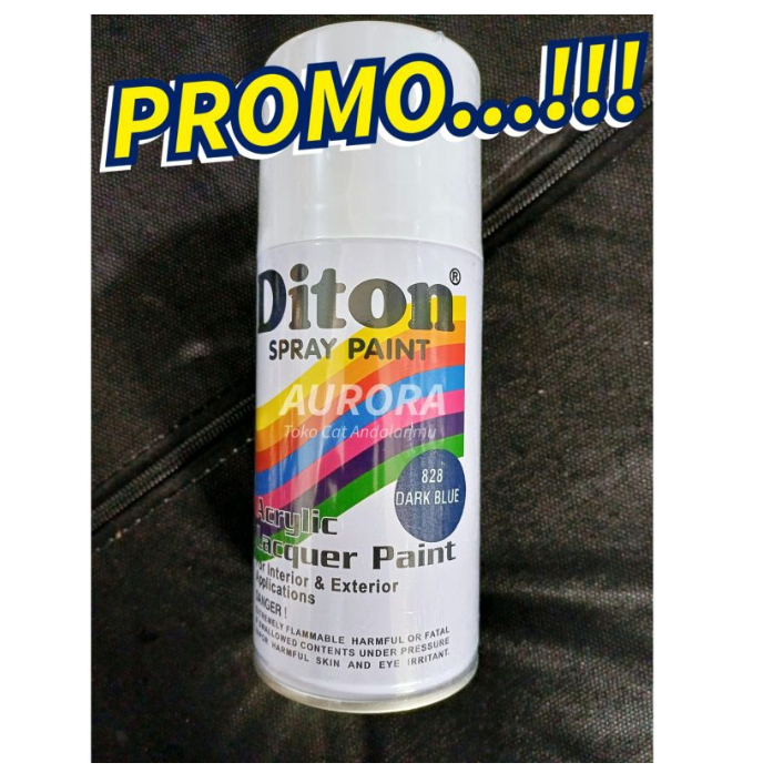 Diton Dark Blue 828 Biru Dongker 300ml | cat semprot pilok pilox sepeda motor mobil navy gelap tua