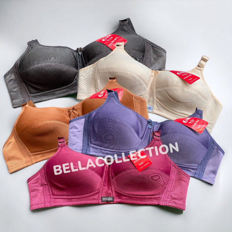 Bra Wanita Golden Nick Art 363 Tanpa Kawat Tanpa Busa Bahan Lembut Kait 2 Ukuran 38-42