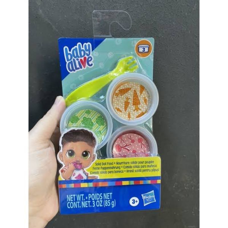 Baby alive solid doll food