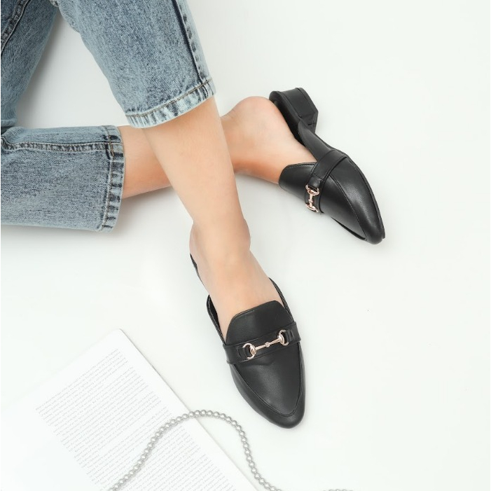 SANDAL MULES WANITA SANDAL MULES FLAT SANDAL MULES WANITA IMPORT SANDAL HAK 3cm