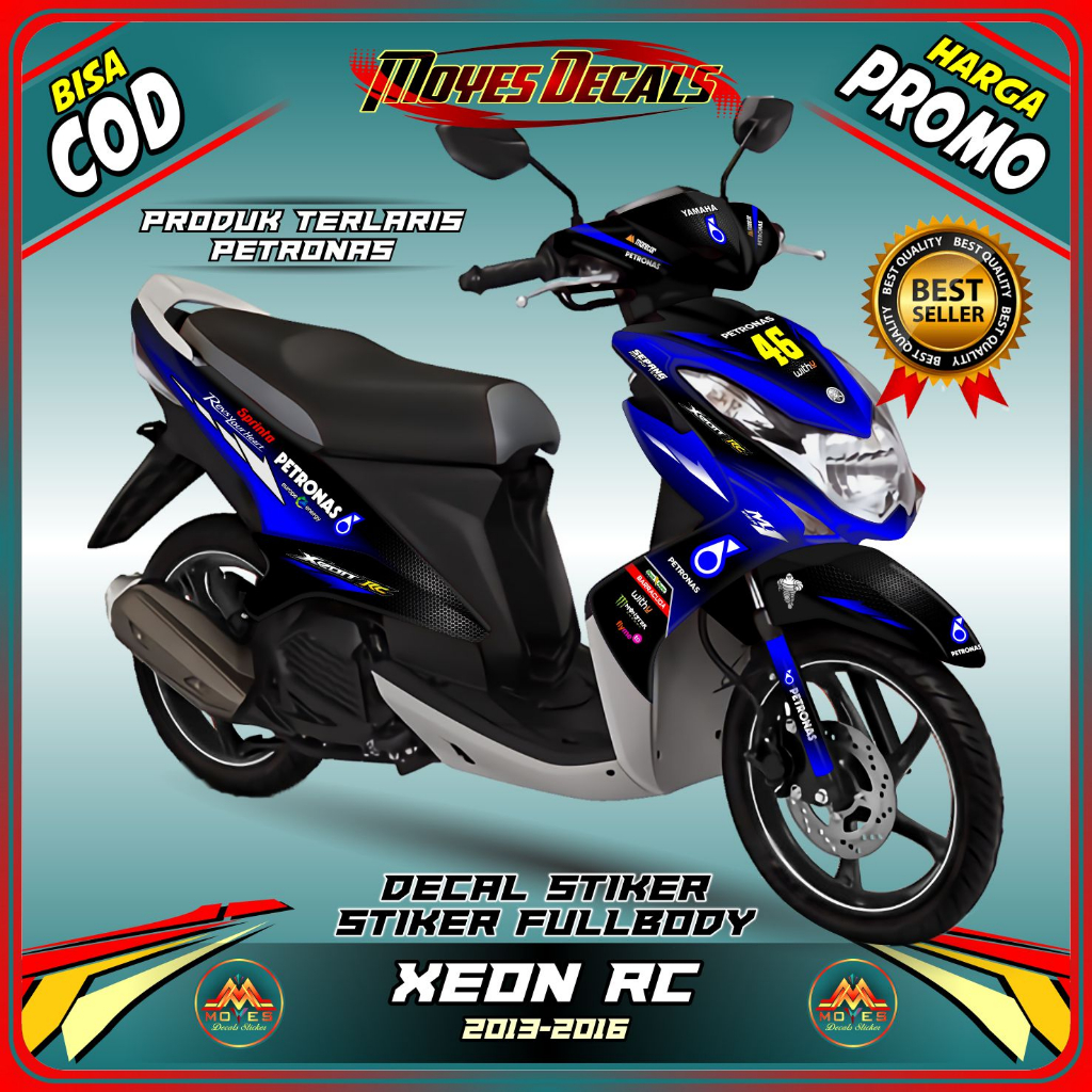 Decal Xeon RC Karbu - Stiker Xeon RC Karbu - Dekal Xeon RC Karbu Full Body - Striping Xeon RC Karbu 