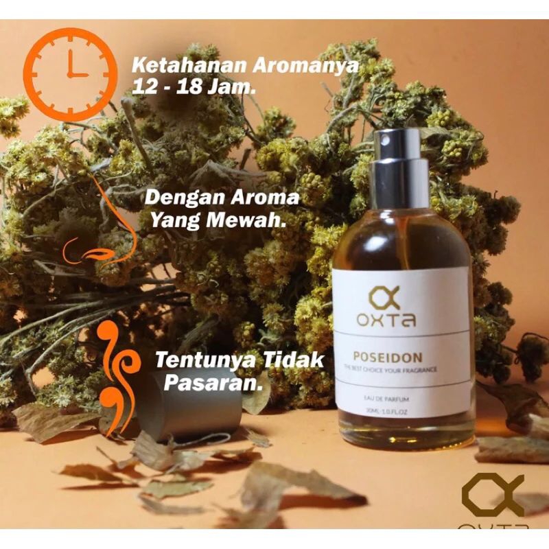 PARFUME OXTA Poseidon Non Alkohol - Parfum Tahan Lama 30ml