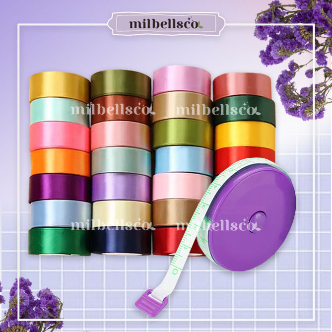 

Pita Meteran 1" (2,5cm) | Pita Satin Meteran Hampers Undangan Kerajinan