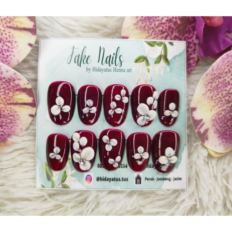 Fake Nails/Kuku palsu/ fake Nails/ kuku/ kuku pengantin/ kuku handmade
