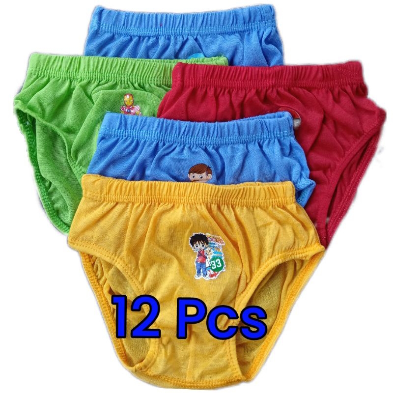 12pcs Celana dalam anak laki laki Celana dalam anak Cowok Cd anak laki laki