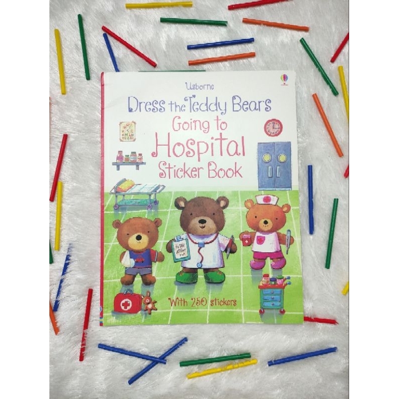 [Usborne] Dress the Teddy Bears Going to Hospital Sticker Book