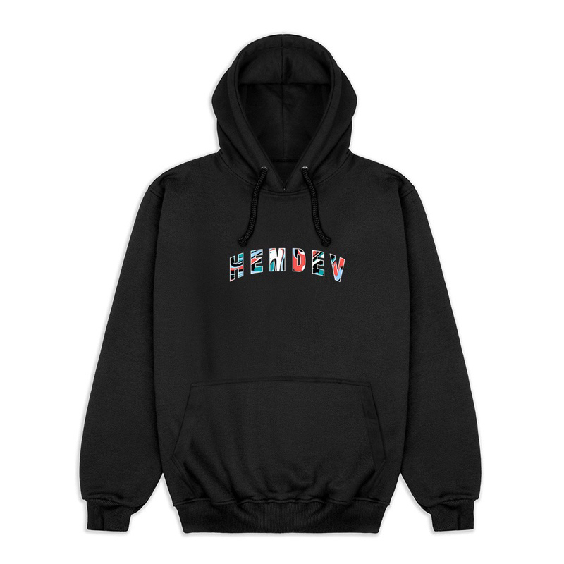 Hemdev Hoodie Ren Logo Black Jacket