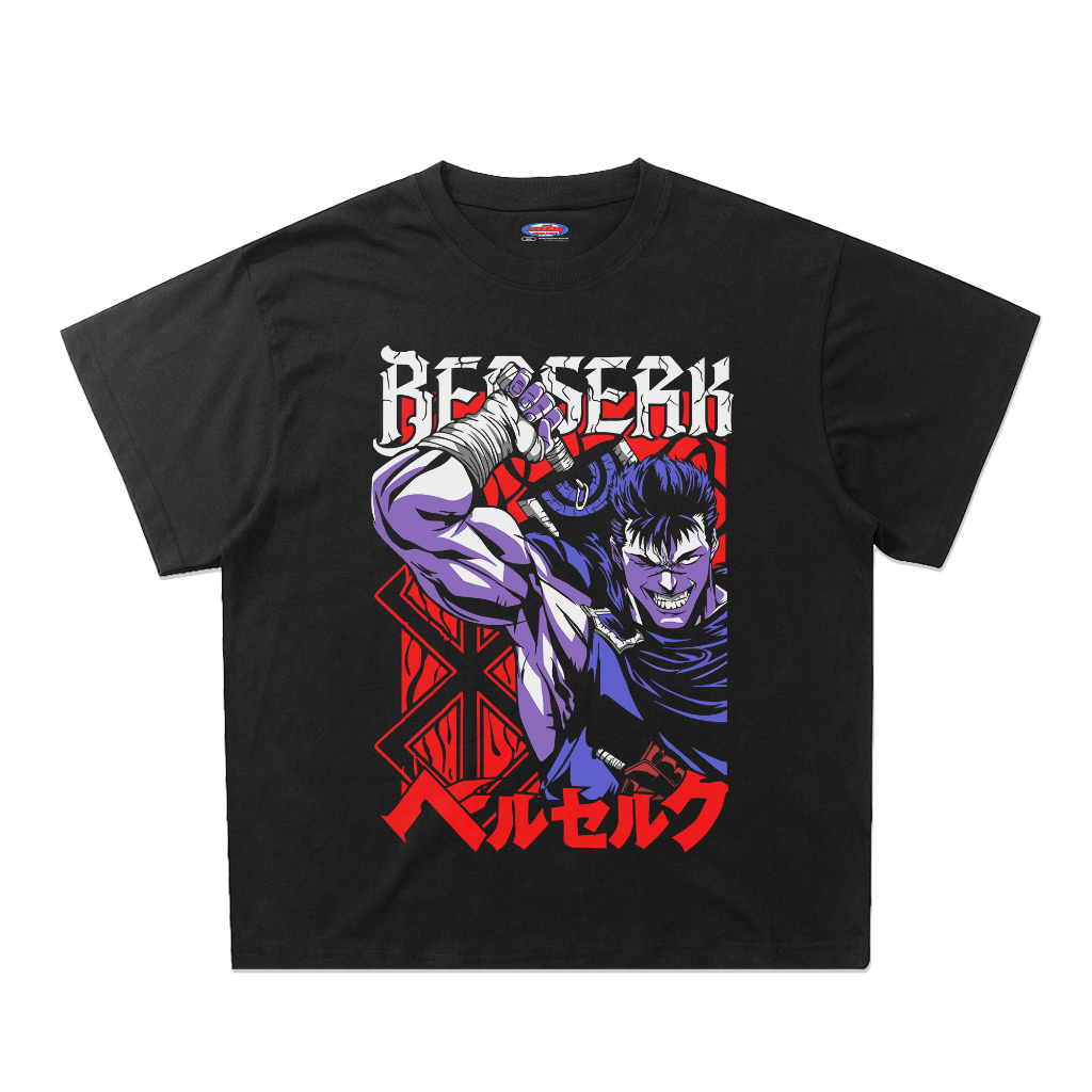 kaos anime berserk oversize kartun