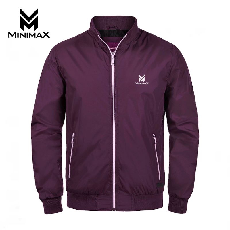 JAKET PARASUT MERAH MARUN - JAKET KEREN DISTRO - JAKET WATERPROOF