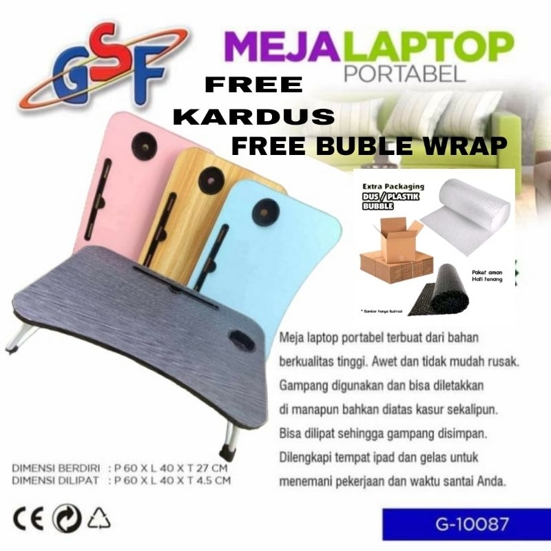MEJA LAPTOP PORTABLE JUMBO / MEJA LAPTOP LIPAT PORTABLE / MEJA BELAJAR ANAK