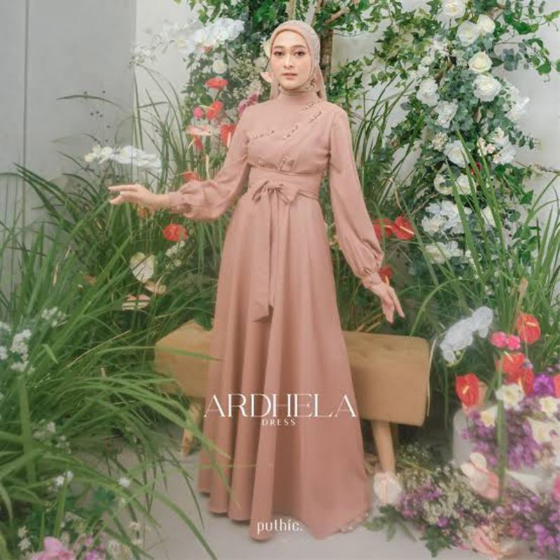 Dress pesta - dress terbaru - dress mewah elegan cantik - Gamis terbaru - Gamis kondangan - Gamis br