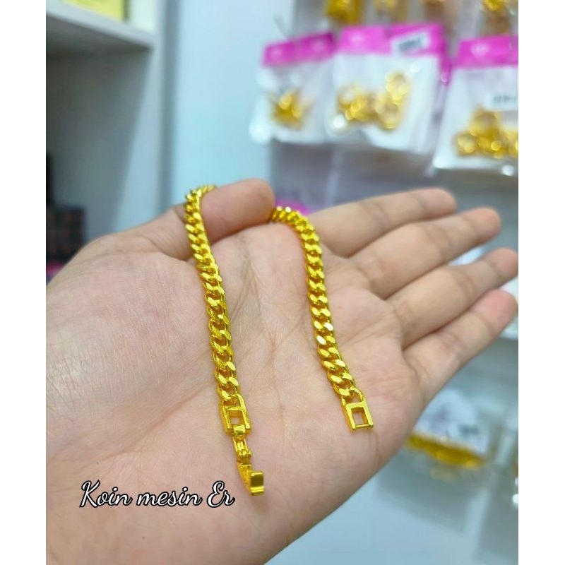 gelang lapis mas 24 karat awet dipake harian