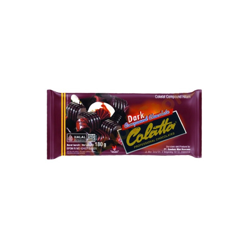 

Colatta dark compound chocolate 180g 250g Galetto