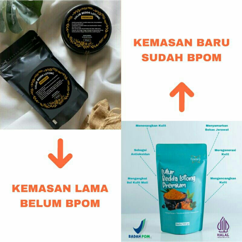 [BPOM HALAL] LULUR BEDDA LOTONG BEDAK LOTONG REMPAH HITAM MURNI ALAMI HALAL VIRAL ASLI