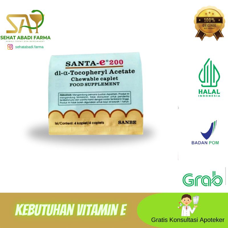 Santa-E 200 IU @4 Kaplet