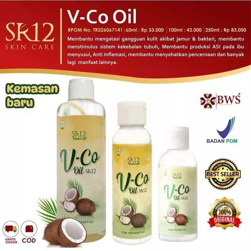 KOSMETIK SR12/VCO SR12 100 ml/vco oil/minyak kelapa sr12/minyak vco/sr12