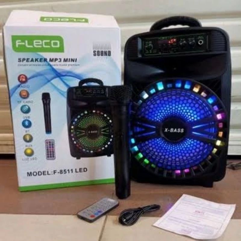 SPEAKER MP3 F-8511/8812 Bluetooth Karaoke