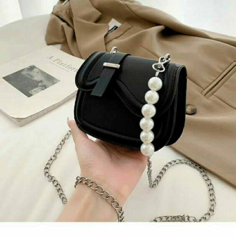Tas Selempang Mini Wanita Jasmin Mutiara Elegan Slingbag Mini Viral Terbaru Tas Mini Korean Style