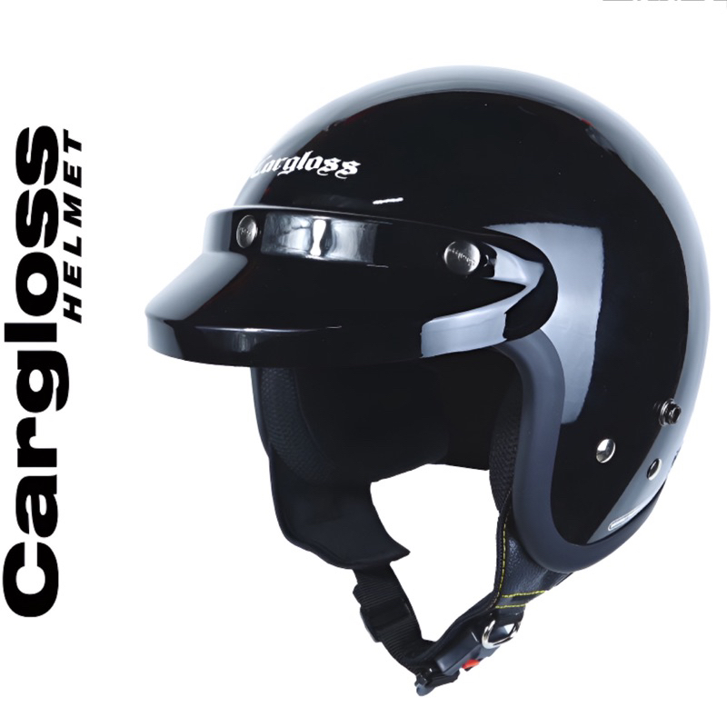 Helm Cargloss Origina Retro CFM Hitam Doff Pria Wanita