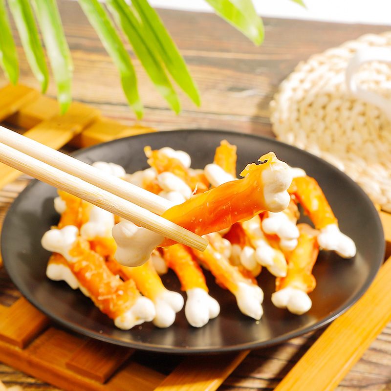 [PIKU POKU] Dental Stick Biskuit Susu Lapis Ayam | Snack Anjing Camilan Anjing Biskuit Anjing Dogfoo