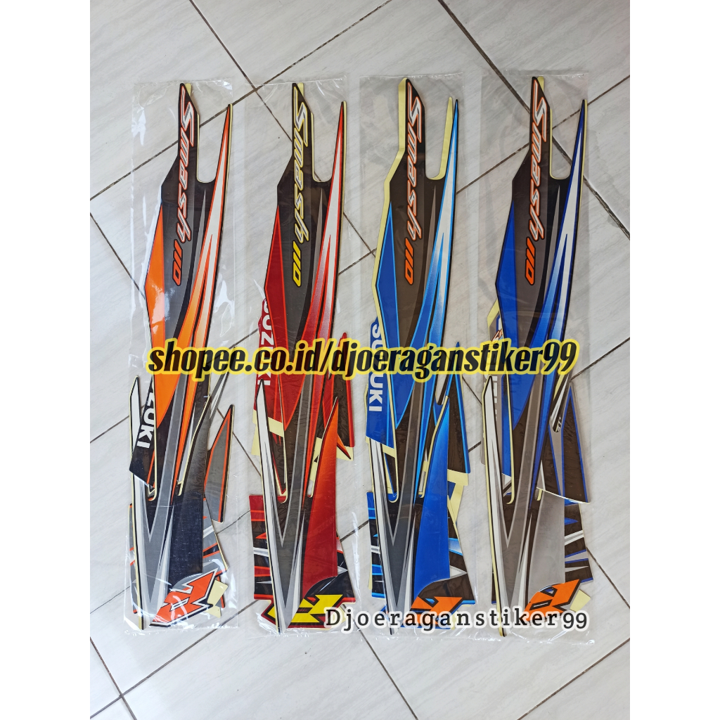 stiker striping smash 110 2009, striping suzuki smash 110 R 2009, stiker smash R 110 2009