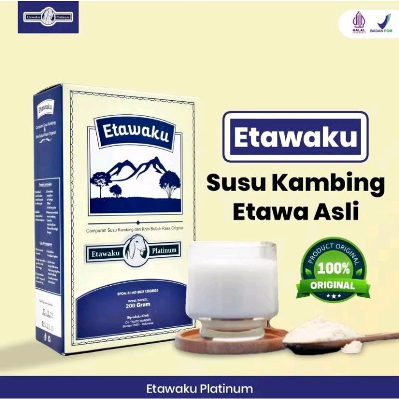 

Etawaku Platinum - Susu Kambing Etawa Murni & Krimer Bubuk