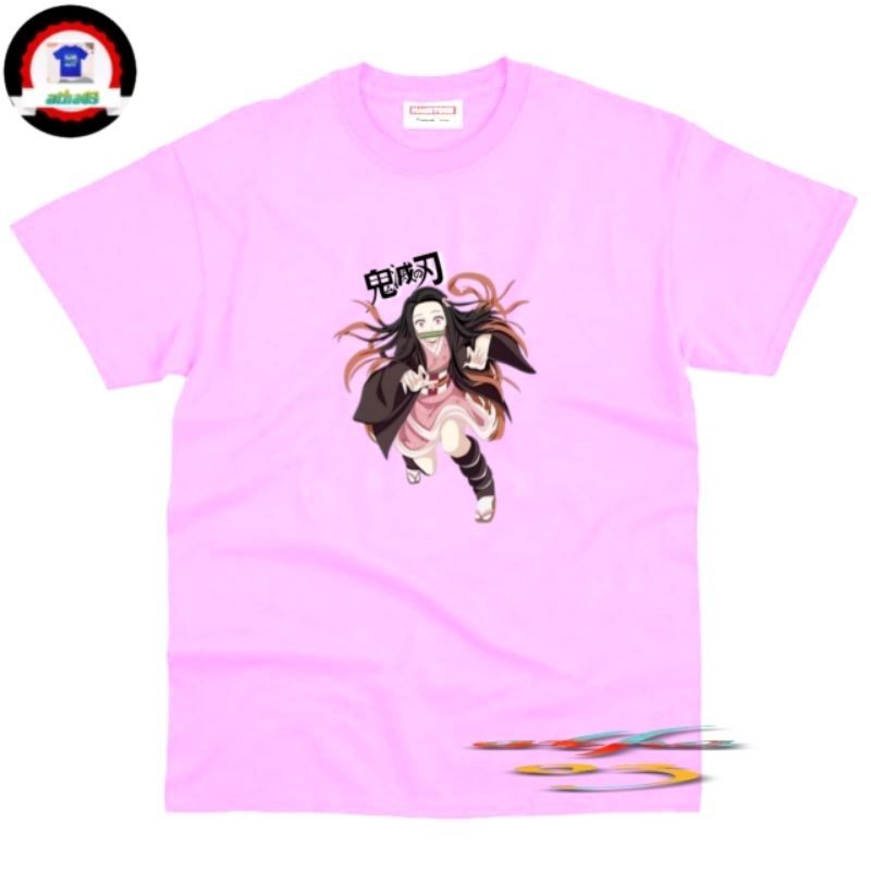 Baju kaos anak animasi Nezuko Kamado