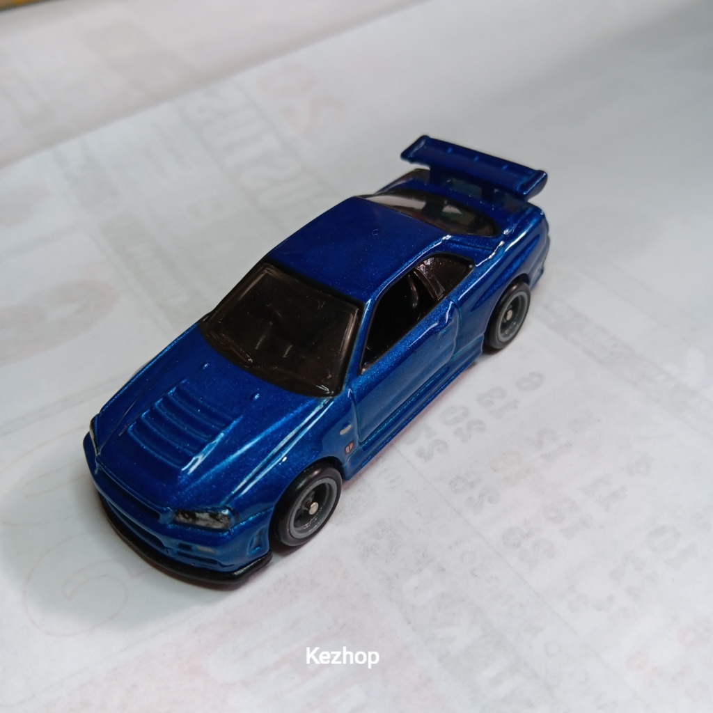 HOT WHEELS LOOSE RETRO FAST & FURIOUS NISSAN SKYLINE R34 BIRU