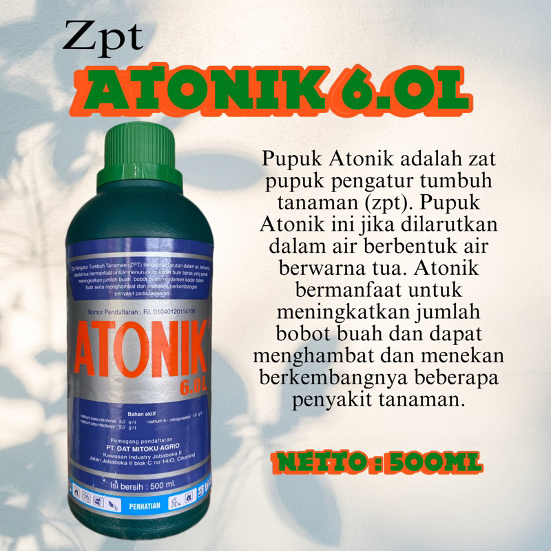 PUPUK DAUN ZPT ATONIK 500ML