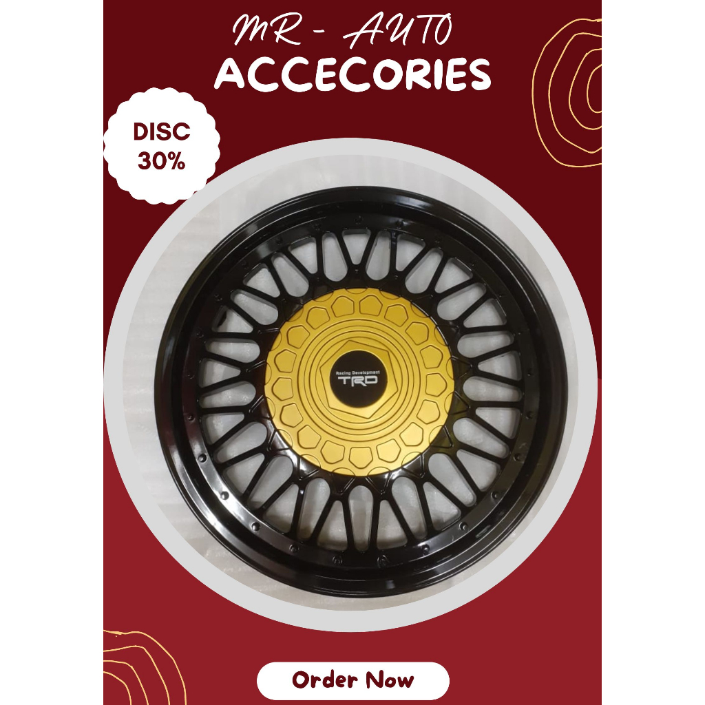"Tutup Dop Velg Mobil Ring 14 - Dop Velg Kaleng Mobil Ring 14 - Dop Velg Mobil Ring 14 - 1 SET DOP R