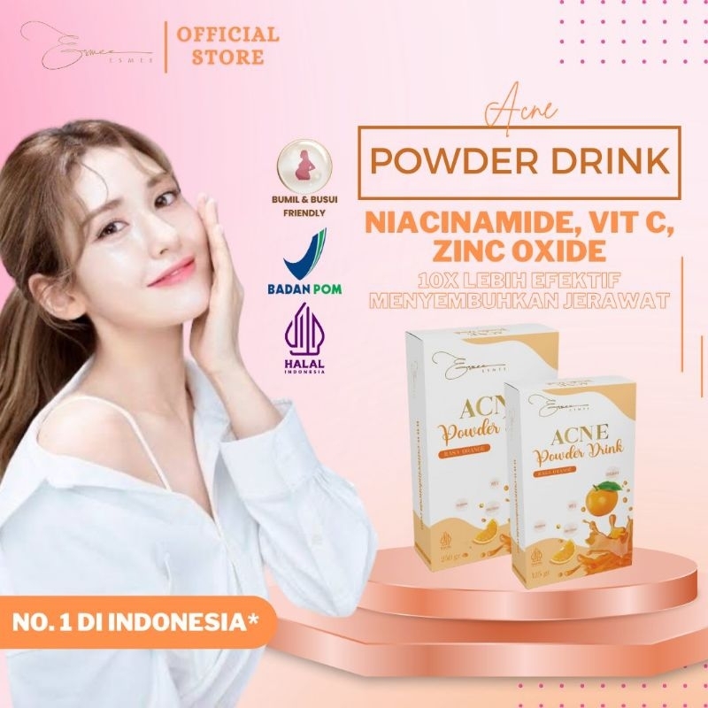 ESMEE Acne Powder Drink Obat Minum Jerawat Minuman Antioksidan Penghilang Bekas Jerawat Acne Treatme