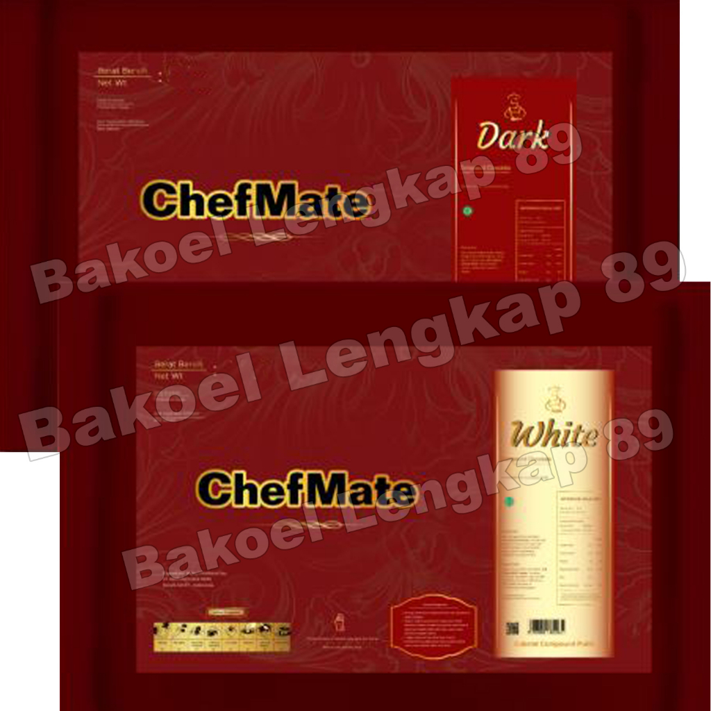 

CHEFMATE Chocolate Compound - Pack 1 kg ( Coklat Masak )