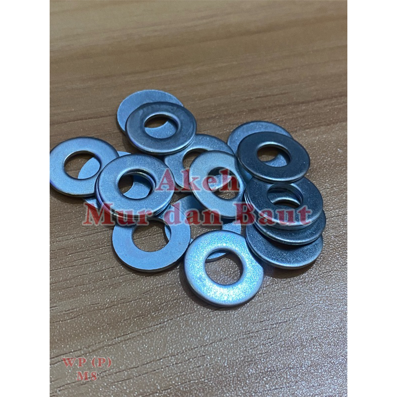 Ring Plat Besi Galvanis M4/M5/M6 / M6 Lebar /Ring WP Washer Plate M4/M5/M6/M6 lebar Murah