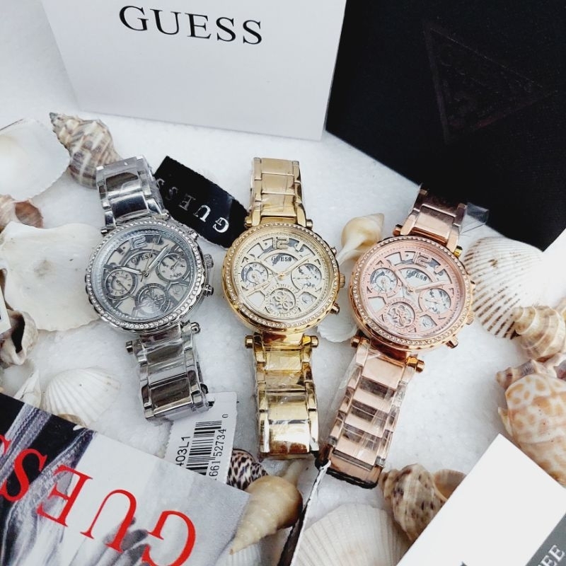 Guess Solstice GW0403L1 GW0403L2 GW0403L3 Original Jam Tangan Wanita Free Box Ori