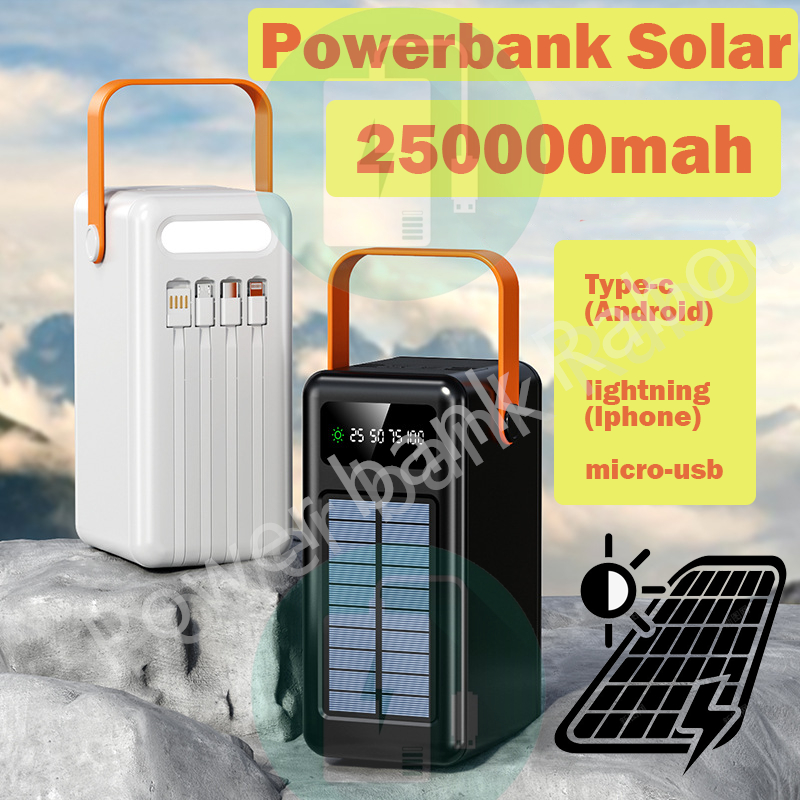 Power bank rabaa powerbank 250000mah power bank solar cell powerbank solar original