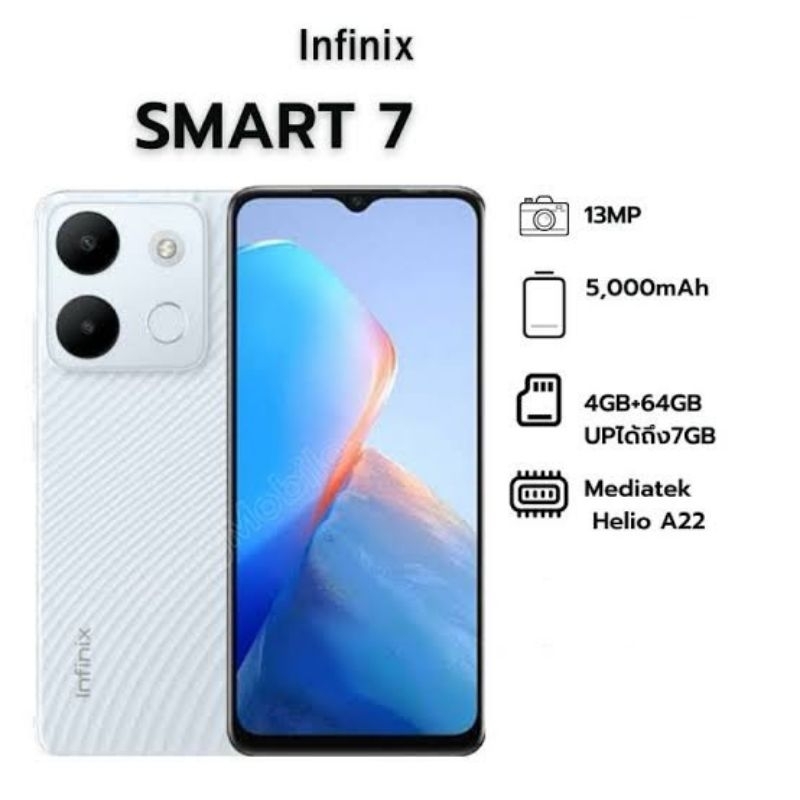 Infinix Smart7 Ram 4/64 GB, Garansi Resmi