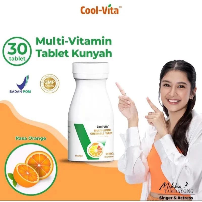 Cool-Vita Coolvita Multivitamin Chewable (kunyah) Suplemen Makanan dan Penggemuk Badan