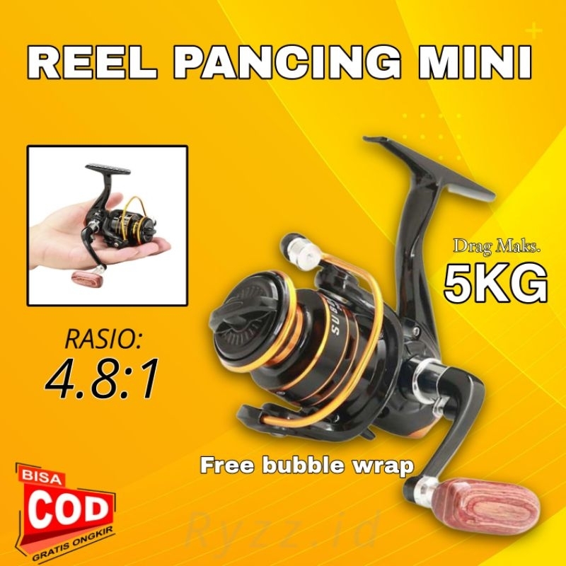 Reel Pancing Mini Spinning Fishing Reel Termurah - Reel Pancing Murah Kuat Power Handle Reel Pancing