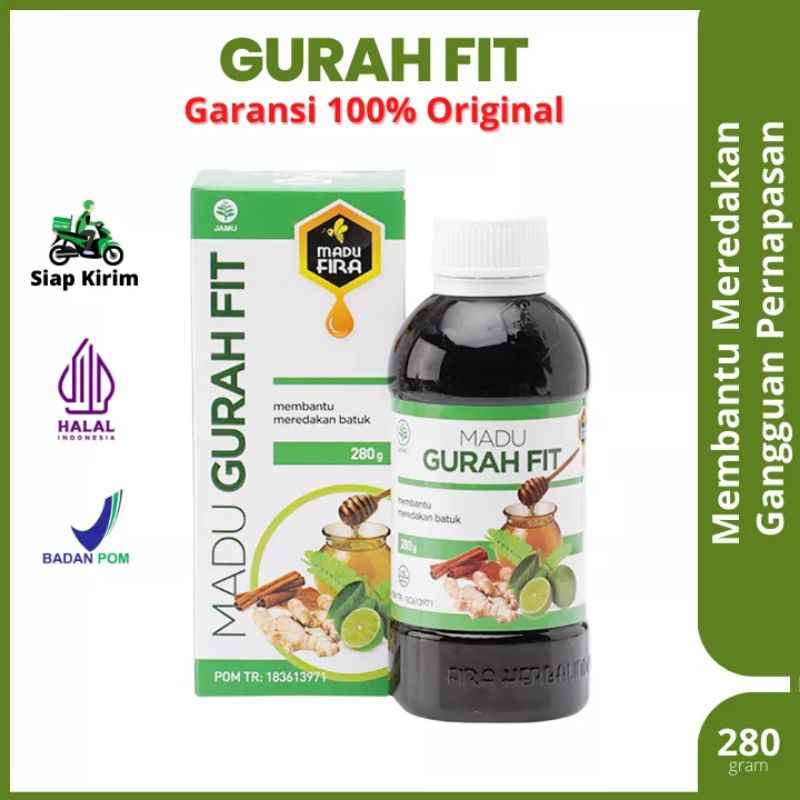 Madu Gurah Fit Asli Original Obat Batuk Untuk Dewasa dan Anak BPOM