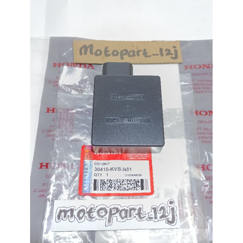 CDI Unit (KVB) CDI Pengapian Honda Vario 110 karbu Vari Techno CW asli Ori Sindengen