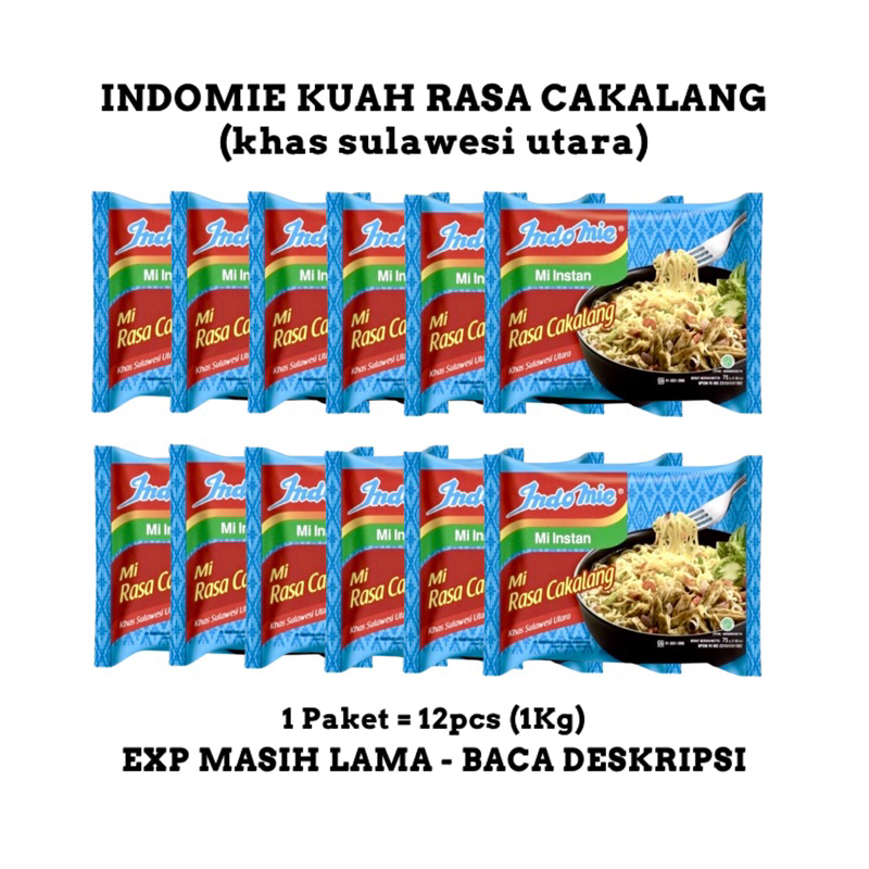 

Indomie Kuah Rasa Cakalang Khas Sulawesi Utara - 1 Paket isi 12pcs