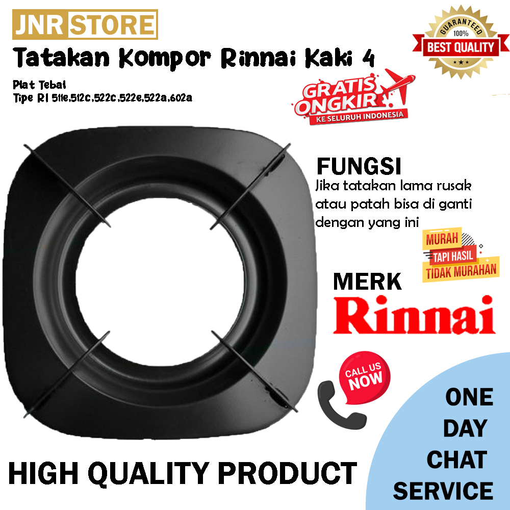 Tatakan kompor gas kaki 4/Dudukan kompor gas RINAI PLAT TEBAL